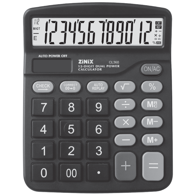 CL361-1.png Super Check & Correct Calculator-12 Digit - Image 1