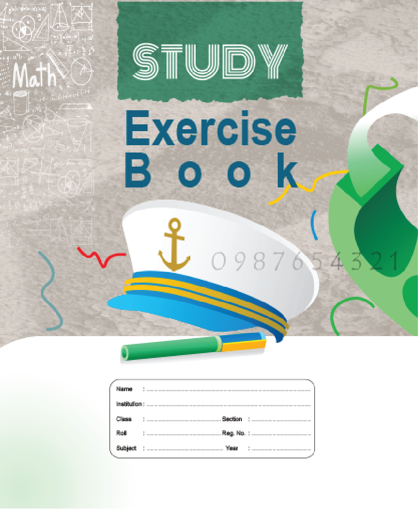 EB213.png Study Exercise Book Math(Small/124 pages) - Image 1