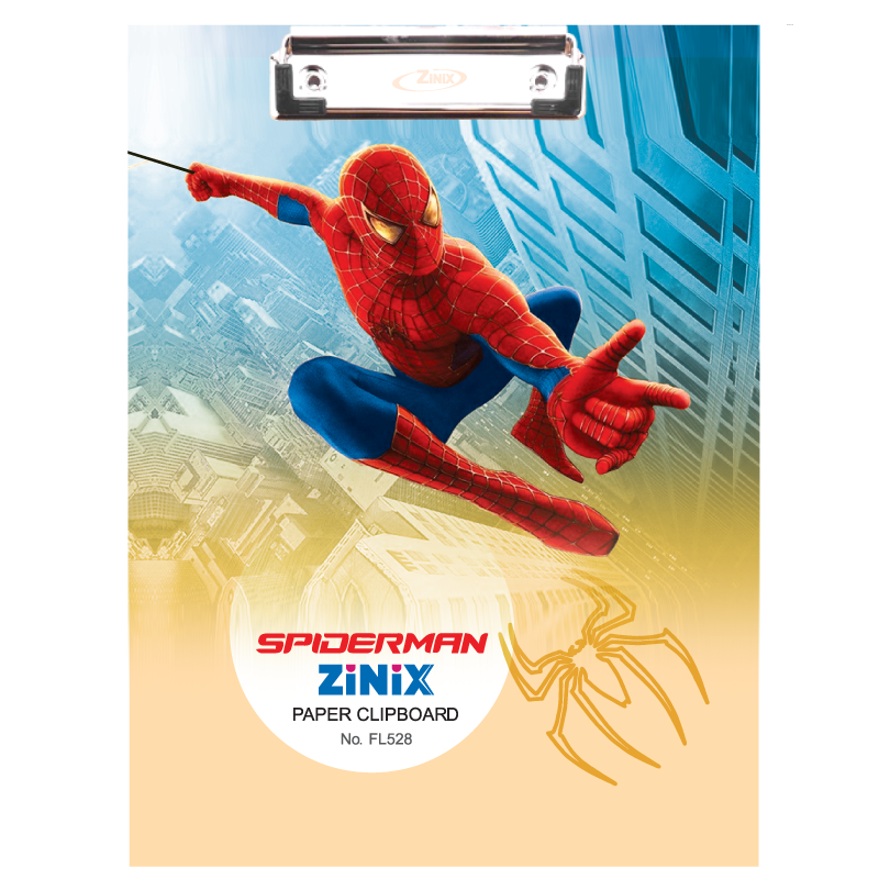 FL528_A.png Zinix Paper Clip Board-Spiderman - Image 1