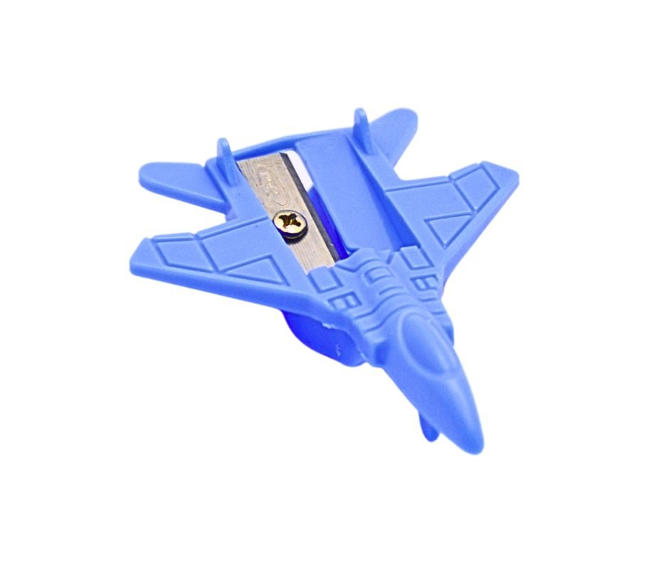 Plane-Shape-Pencil-Sharpner-5.jpg Zinix Plane Shape Pencil Sharpener - Image 1