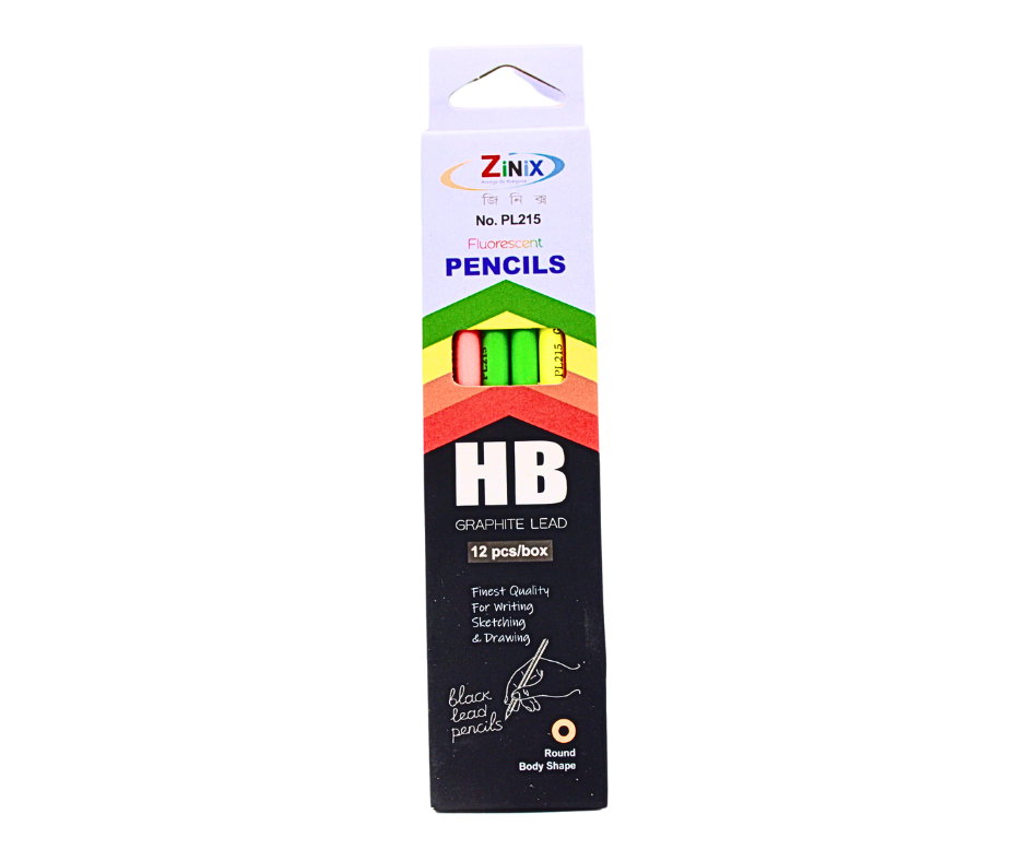 Zinix-HB-Fluorscent-Pencils-1.png Zinix HB Fluorescent Pencils - Image 1