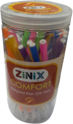 Zinix Comfort Ball Pen Black - jar(1*48 Pcs) - Image 2